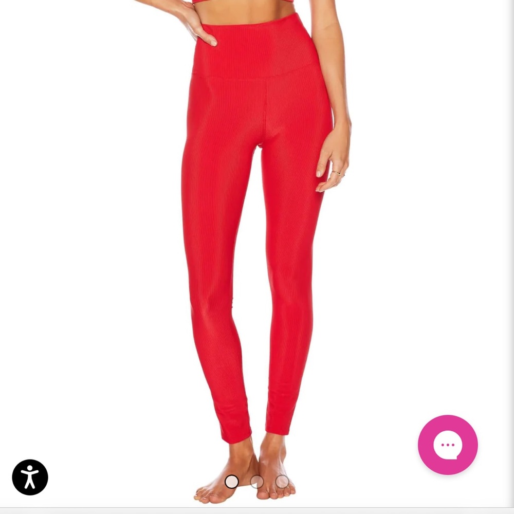 Beach Riot Red Ayla leggings